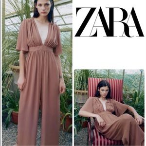 Zara v neck jumpsuit